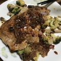 ハクまい's cooksnap of when they made ポークステーキ粒マスタードソース.