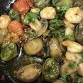 クックGFY8CA☆'s cooksnap of when they made 海老と空豆とマッシュルームのアヒージョ.