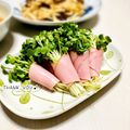 ねっちゃんっ's cooksnap of when they made カイワレ・ツナマヨでくるくるハム巻き♡.