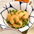 sayumeshi's cooksnap of when they made グリーンピースと海老のマヨ炒め.