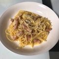 azu_shun's cooksnap of when they made 至高のカルボナーラ✨.