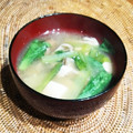 ｊｏｃｏｍｏｍｏｌａ's cooksnap of when they made 身長が伸びる！小松菜と木綿豆腐のみそ汁.