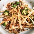 コッピー３０５'s cooksnap of when they made オクラとカリカリじゃこのおかか和え.