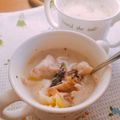 umi☆neco's cooksnap of when they made 鯖缶まるごと！白菜、里芋のミルクスープ.