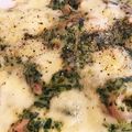 haru's cooksnap of when they made 耐熱容器ｄｅふはふはパングラタン♪～♪.
