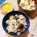tomo↑'s cooksnap of when they made 簡単　栗ごはん♡　ラクチン♡甘栗使用.