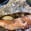 みのむしざえもん's cooksnap of when they made フライパンで簡単！鮭ときのこのホイル焼き.