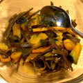 ごはん♪'s cooksnap of when they made 切り昆布とかぼちゃの煮物.