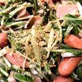 clover55's cooksnap of when they made ハム＆水菜炒め：冷凍お弁当野菜おかず.