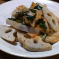 小麦子's cooksnap of when they made レンコンニラキムチ.