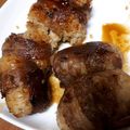 クックB510LX☆'s cooksnap of when they made 簡単！絶品2色肉巻きおにぎり♪.