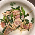 エンゾウ999's cooksnap of when they made ベーコンとニラとえのきの醤油バター炒め☆.