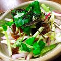 ちゃちゃまる26's cooksnap of when they made 大根と三つ葉と韓国海苔のサラダ.