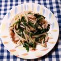 えつエツ's cooksnap of when they made 給料日前救済メニュー！豚ニラもやし炒め.