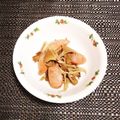 シビシビさん's cooksnap of when they made 舞茸ウインナーの麺つゆバター柚子胡椒炒め.