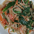 tolatte's cooksnap of when they made もやしとほうれん草のごまマヨポン和え.