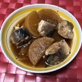 ☆akachin☆'s cooksnap of when they made 大根とサバ味噌缶の煮物.