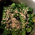 あつも's cooksnap of when they made 菜花のおひたし.