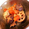 Тика's cooksnap of when they made ☆炊飯器de筑前煮☆.