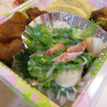 なつきばぁば's cooksnap of when they made わさび菜とホタテのサラダ☆柚子マヨソース.