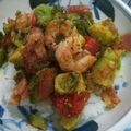 あっぱれ！！'s cooksnap of when they made 簡単！秋穂トマトとアボカドのベーコン炒め.