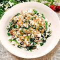 ☆♡Sakura♡☆'s cooksnap of when they made 春の味覚❀つくしとほうれん草の白和え.