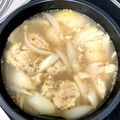 クックB8FVLJ☆'s cooksnap of when they made 鶏ミンチと豆腐で☆つくねのスープ.