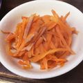 卵せんべい's cooksnap of when they made 人参ベーコンきんぴら.
