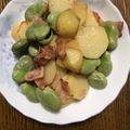 さちべ123's cooksnap of when they made 新じゃがとそら豆とベーコンのバター煮.