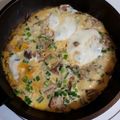 kokoパパ's cooksnap of when they made 調味料なし１分で完成の鯖缶卵とじ丼.