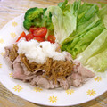 さるちゃんばなな's cooksnap of when they made 茹でて和えるだけ！豚しゃぶのなめ茸和え.