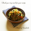 ウメ吉さん's cooksnap of when they made 簡単！もやしとワカメの酢の物.