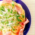 かぴばらこ's cooksnap of when they made 混ぜて和えるだけ、ごま味噌クリームパスタ.