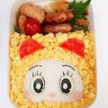 めいめい☆☆☆'s cooksnap of when they made 『ひょっこり♪ドラミちゃん』そぼろ弁当♡.
