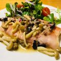 もなみき's cooksnap of when they made サーモンの生ハム巻きオリーブレモンソース.