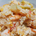 yknobi's cooksnap of when they made レタスと海老のねぎ炒飯.