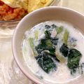 ゆーこリン♡'s cooksnap of when they made 食べるスープ〜牛乳とチーズほうれん草〜.