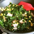 White_Bear's cooksnap of when they made ベーコンとほうれん草のコンソメ炒め*☻*.