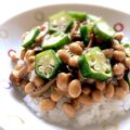 hiroerico's cooksnap of when they made 納豆とオクラのなめ茸和え♪.