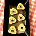 ぷゆら☆'s cooksnap of when they made お弁当に♪ほうれん草ｉｎ竹輪の卵焼き.