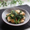 まろんかふぇ's cooksnap of when they made 鶏むね肉と春菊のめんつゆバター炒め.