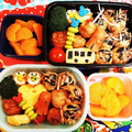 こともみ's cooksnap of when they made 卵焼きで幼稚園バス♪　キャラ弁おかず.