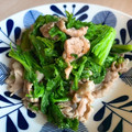myco_314's cooksnap of when they made 【簡単】豚バラとわさび菜の柚子胡椒炒め.