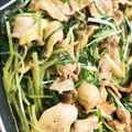 クックLTLQ61☆'s cooksnap of when they made 水菜と豚こま肉のさっと炒め.
