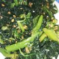 チップ304's cooksnap of when they made ほうれん草、菜の花、春菊のごまあえ.