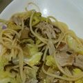 リンとリオのママ's cooksnap of when they made 豚肉とキャベツの和風パスタ.
