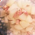 はに333's cooksnap of when they made 時短簡単♪大根とベーコンの白だし酒蒸し.