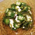 sayakaaa's cooksnap of when they made 豆腐のおくらめかぶあん.