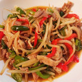 Laciyasu's cooksnap of when they made もやしとピーマンの青椒肉絲風炒め.