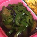 ネギがお好き's cooksnap of when they made レンジで2分！ナスとピーマン煮☆お弁当.